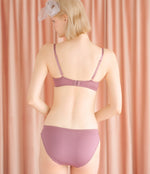 [Peach John] Moreru Sheer Frill Lace-Up Bra Set