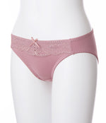 [Peach John] Lace-up Non-wired Bra Set