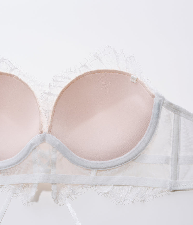 [Peach John] Mermaid lace strapless Bra