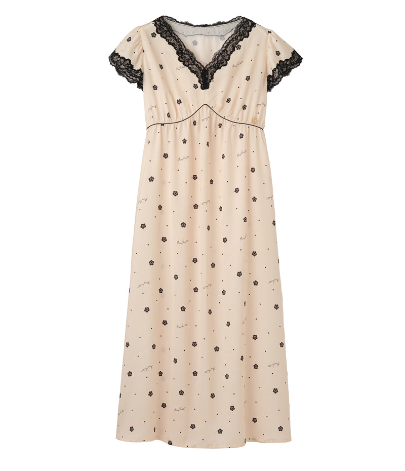 [Mary Quant x Peach John] Daisy Satin Dress