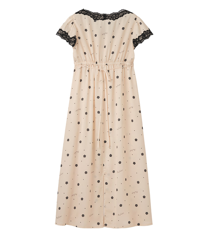 [Mary Quant x Peach John] Daisy Satin Dress