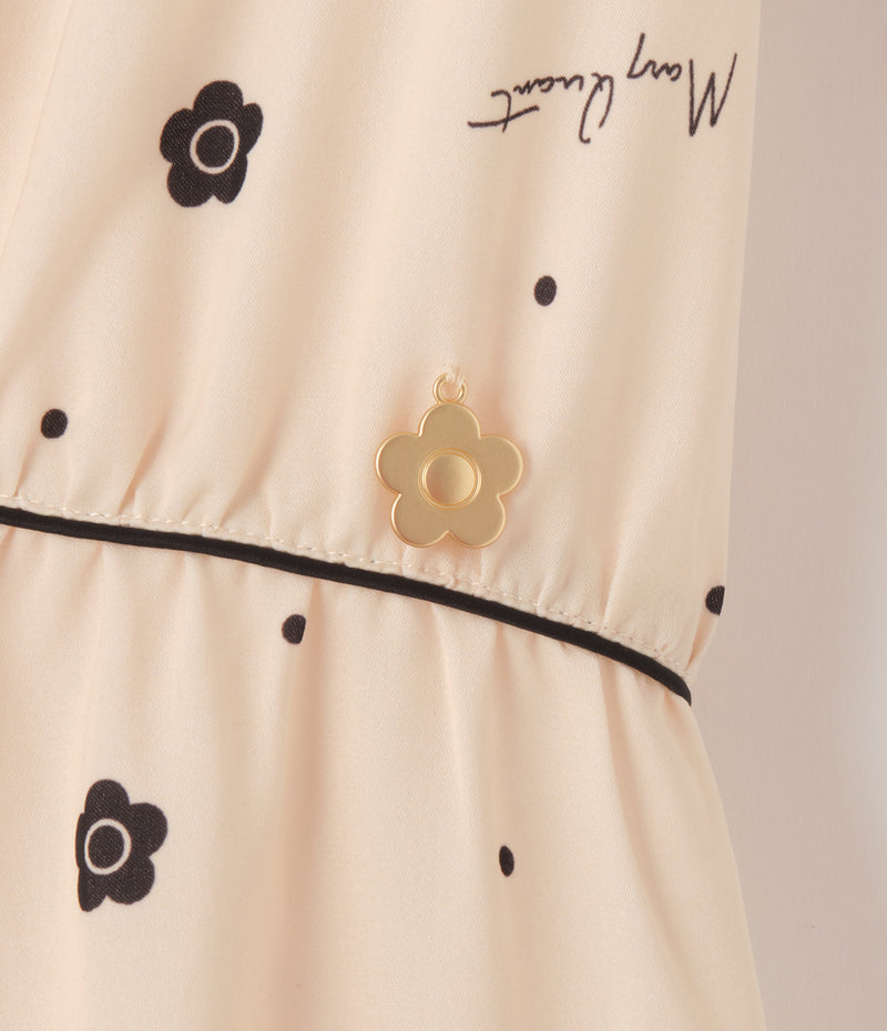 [Mary Quant x Peach John] Daisy Satin Dress