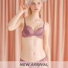[Peach John] Moreru Sheer Frill Lace-Up Bra Set