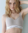 [Peach John] Cotton mix Logo non-wired Bra
