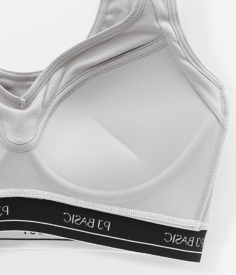 [Peach John] Cotton mix Logo non-wired Bra