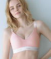 [Peach John] Cotton mix Logo non-wired Bra back hook
