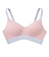 [Peach John] Cotton mix Logo non-wired Bra back hook