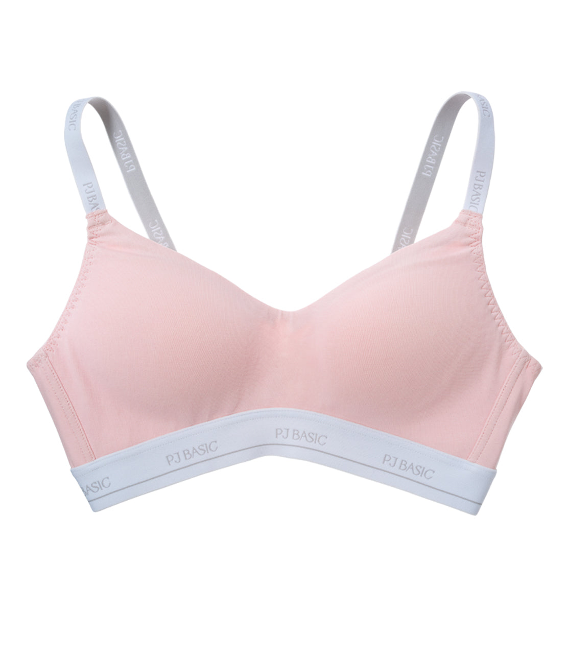 [Peach John] Cotton mix Logo non-wired Bra back hook