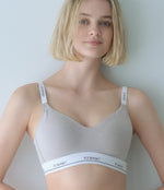 [Peach John] Cotton mix Logo non-wired Bundle Set (back hook)