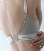 [Peach John] Cotton mix Logo non-wired Bundle Set (back hook)