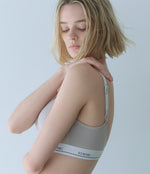 [Peach John] Cotton mix Logo non-wired Bra back hook