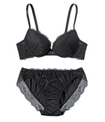 [Peach John] Natural simple lace Bra Set