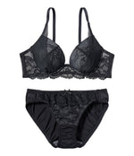 [Peach John] Mori kore Petite Slit Lace Bra Set N