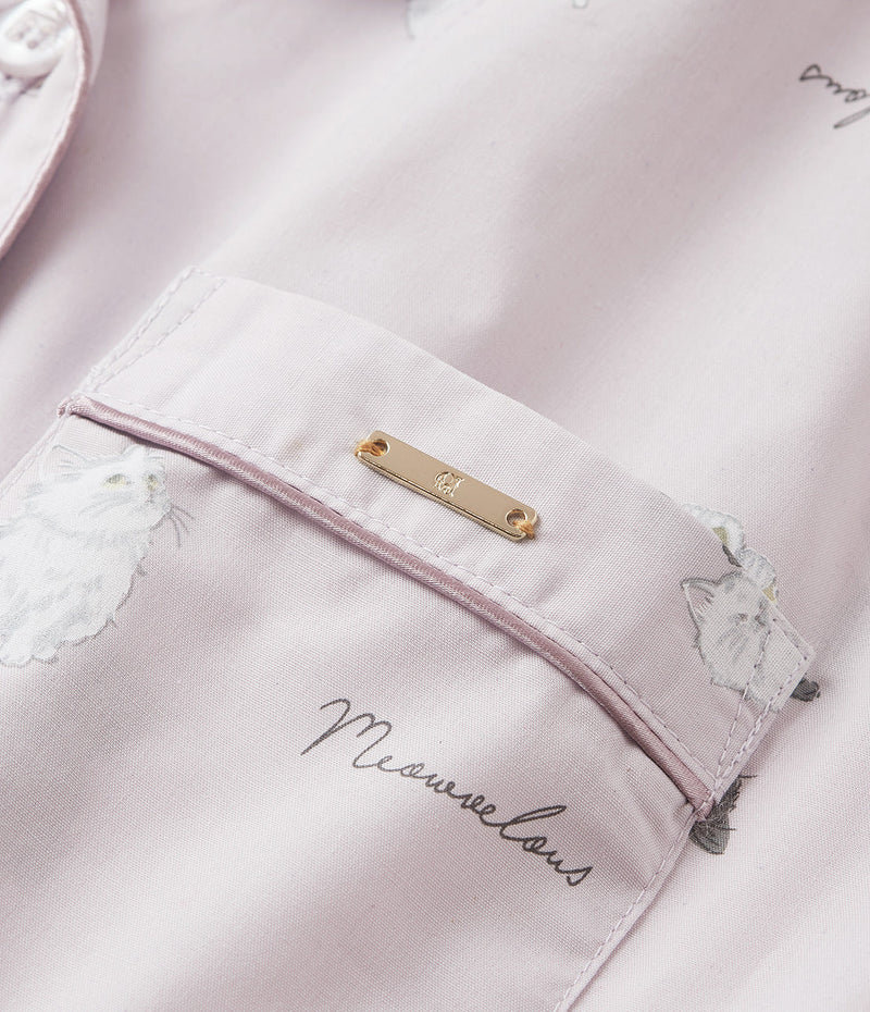 [Peach John] Cotton blend one-point shirt Pajamas