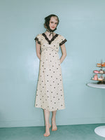 [Mary Quant x Peach John] Daisy Satin Dress